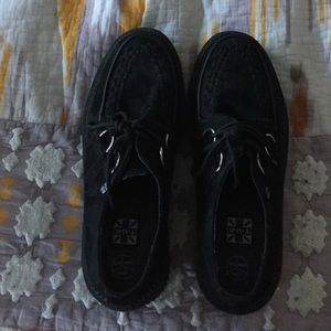 Black suede Mondo creepers